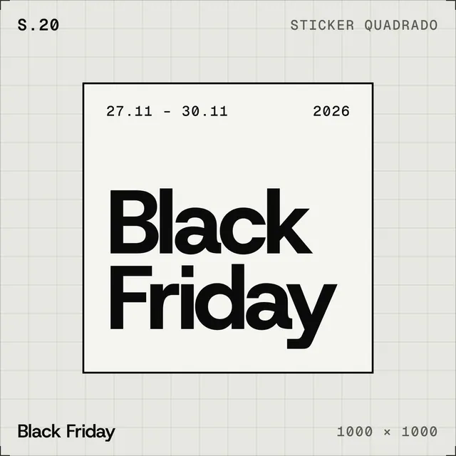 Selo plano Black Friday: quadrado tipográfico com datas