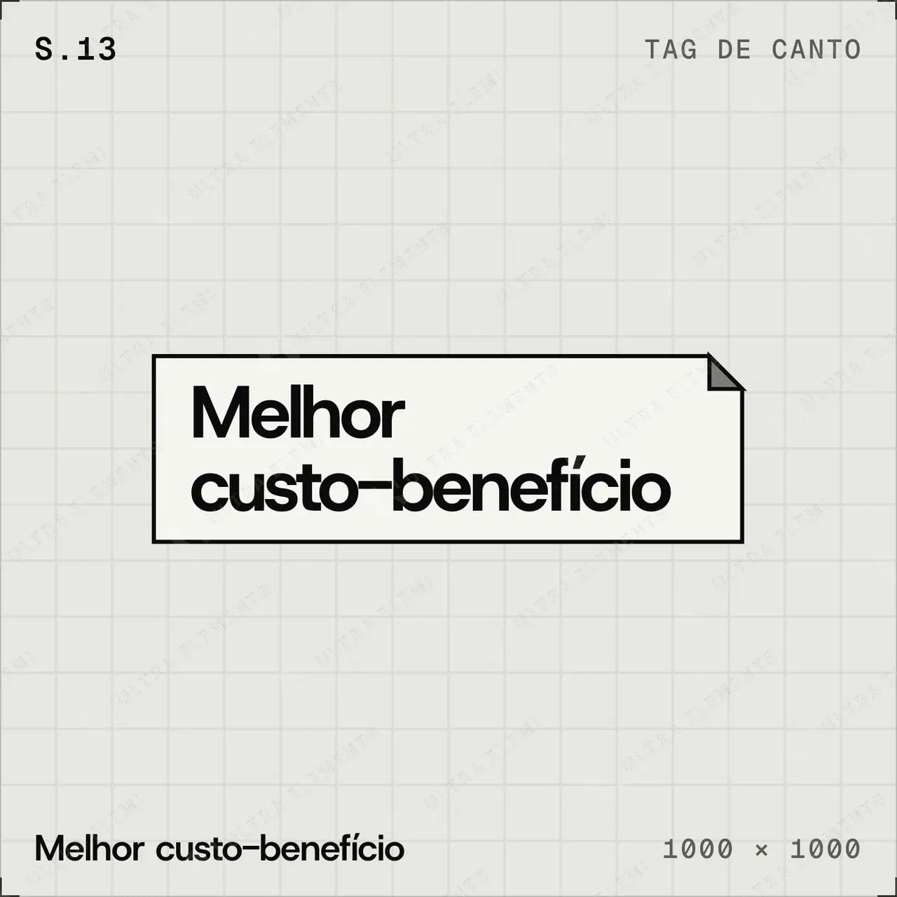 Selo plano Melhor custo-benefício: tag de canto em 2 linhas — imagem 1 de 4