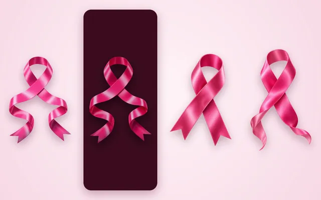 Laço Outubro Rosa 3D em cetim: 4 modelos em PNG (caudas em S claro e vinho, pontas em V e caudas onduladas)