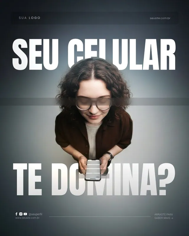 Post saúde mental: Seu celular te domina? (feed)