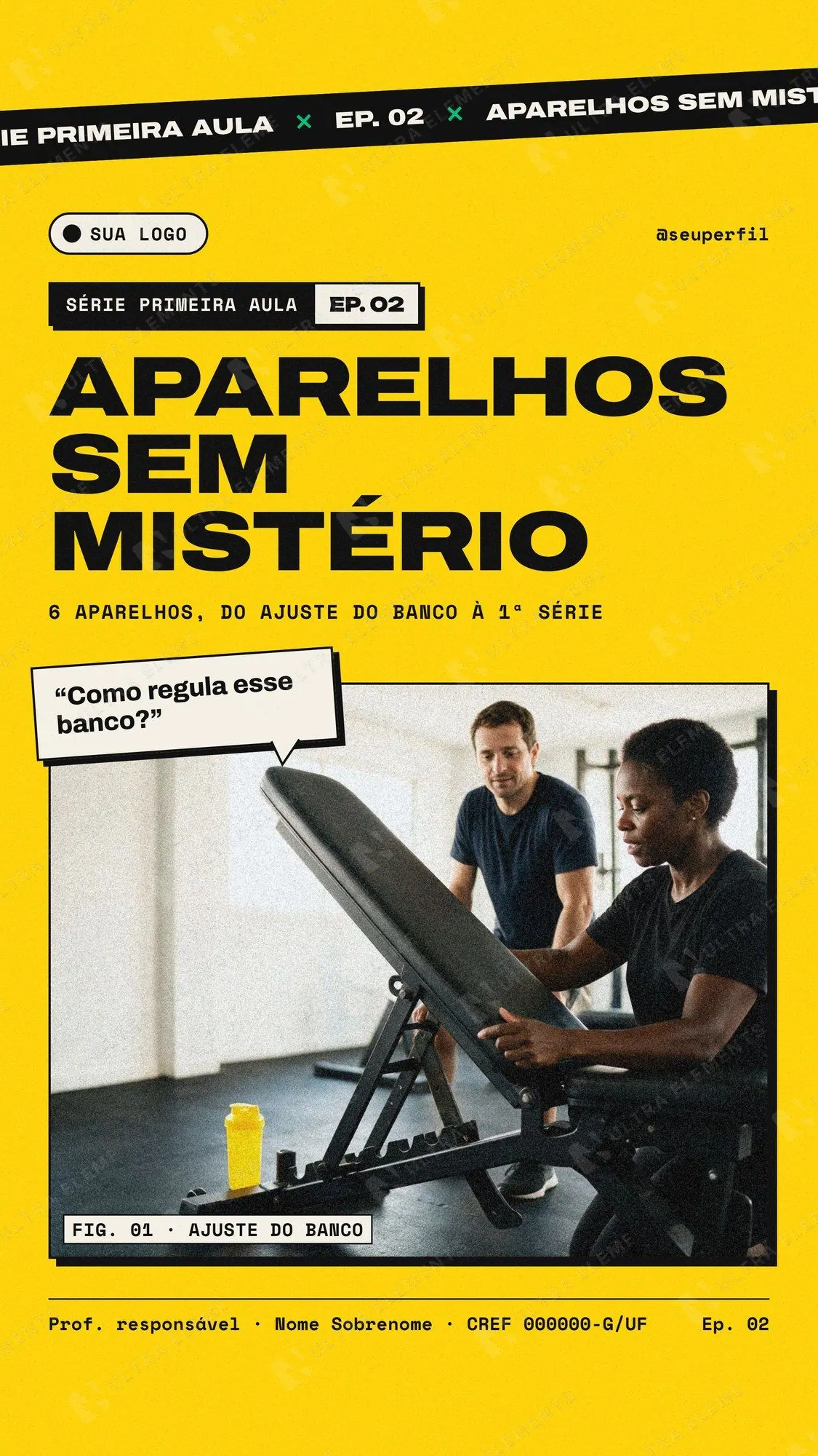 Capa de Reels de academia Série Primeira Aula Ep. 02: aparelhos sem mistério — imagem 1 de 2