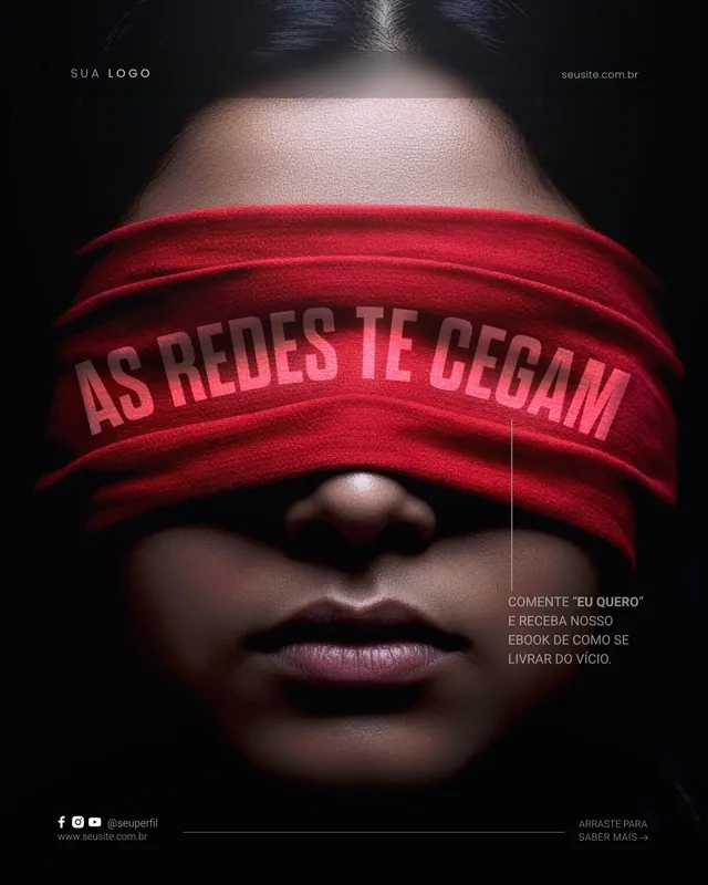 Post saúde mental: As redes te cegam (feed)