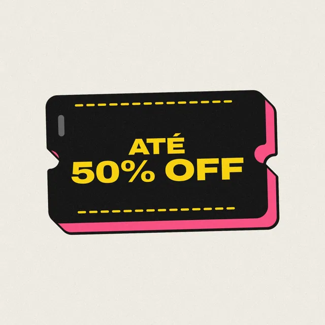 Selo 3D Até 50% Off: cupom