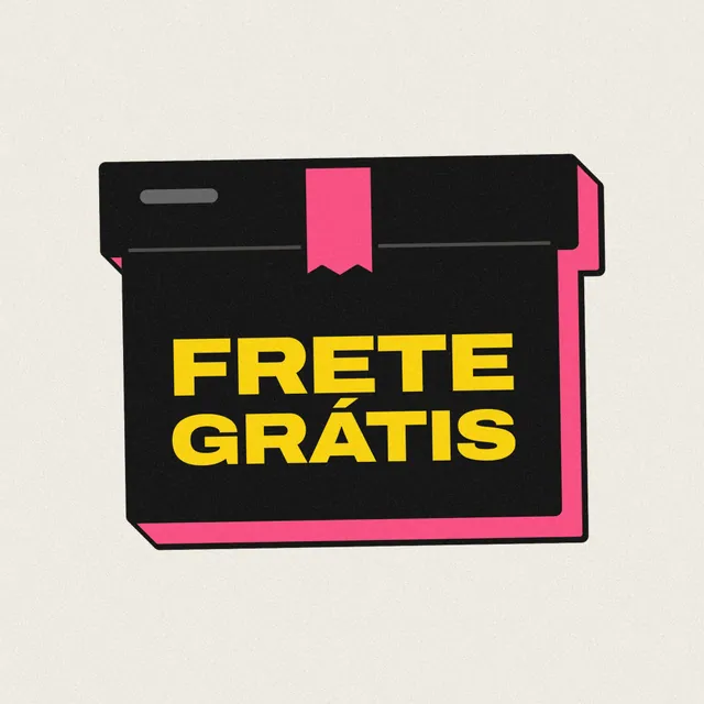 Selo 3D Frete Grátis: caixa de entrega