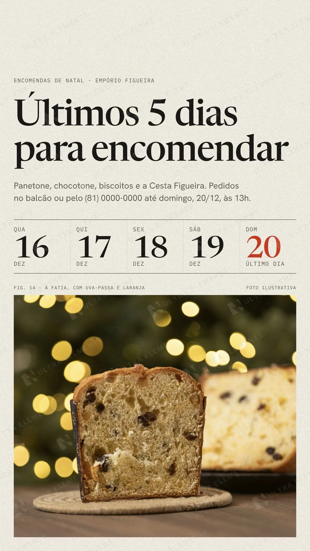Story Últimos 5 dias para encomendar: contagem regressiva de Natal — imagem 1 de 2